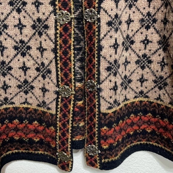 VINTAGE 100% WOOL Skyr Textile Pattern Jacket - Picture 6 of 12